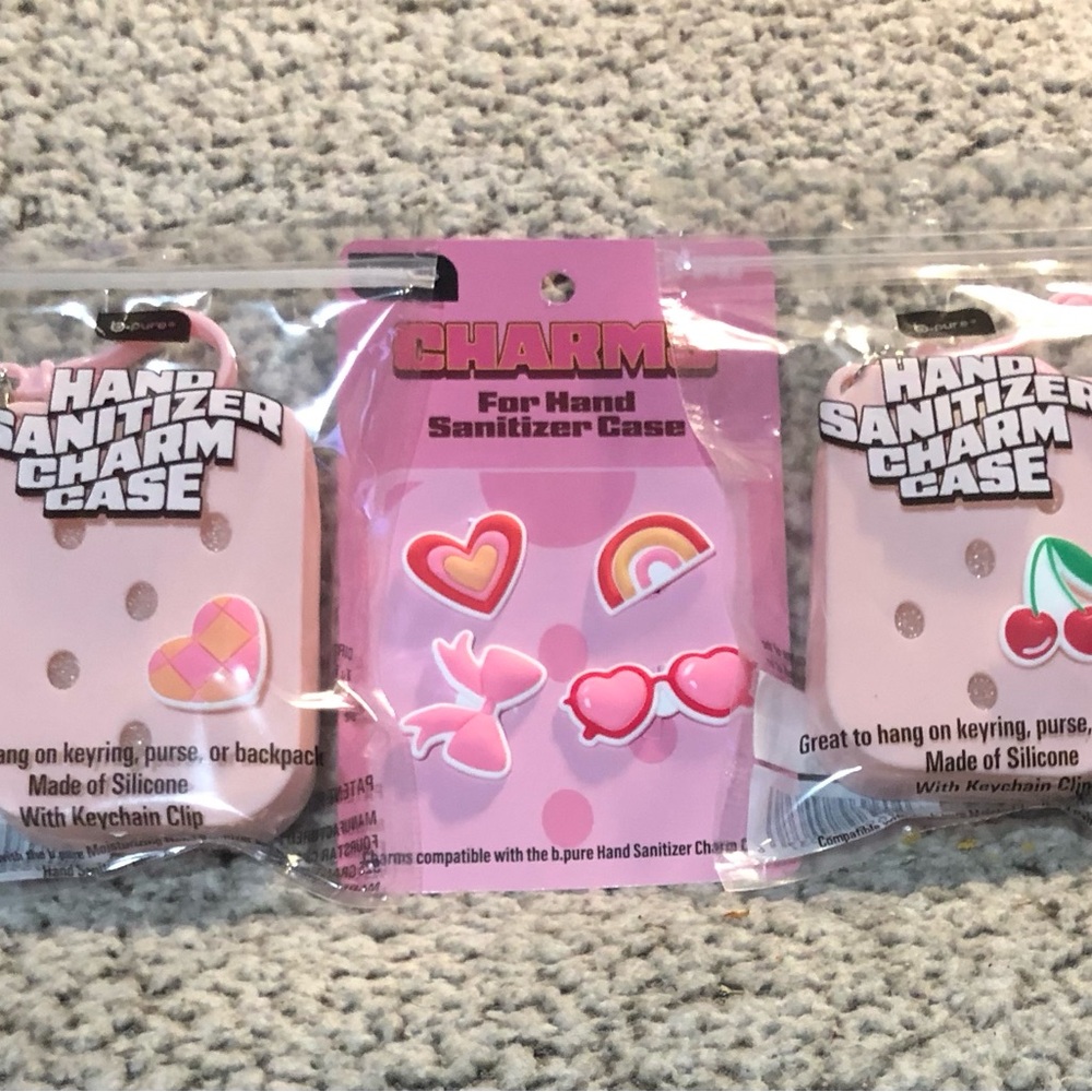 BPure Hand Sparkle Sanitizer Cases & Charms (Set of 3) B•Pure